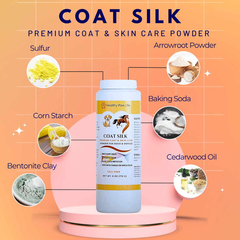 COAT SILK - Canine and Equine Dry Powder