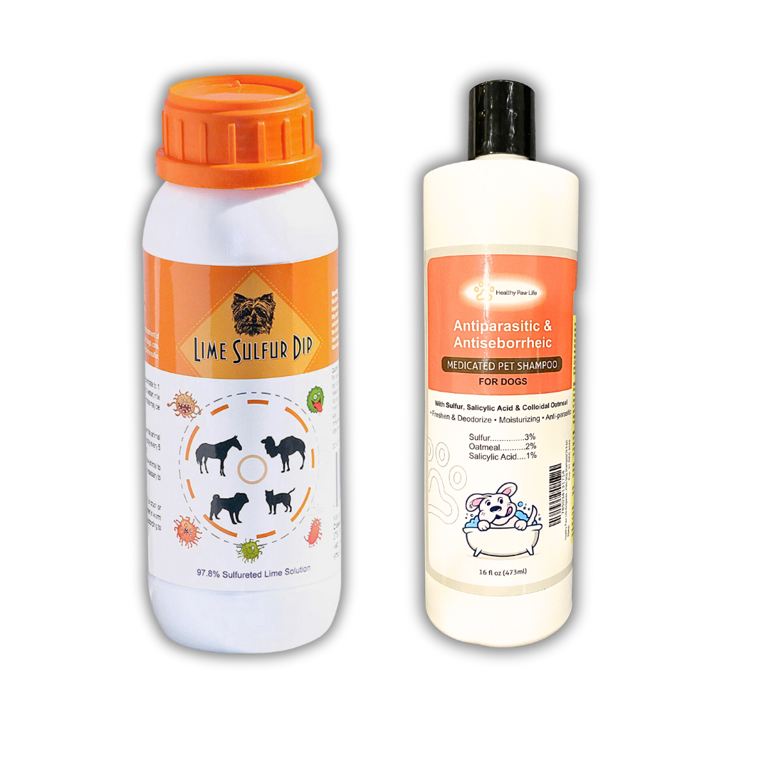 Shop Lime Sulfur Dip and Antiparasitic Dog Shampoo Healthy Paw Life