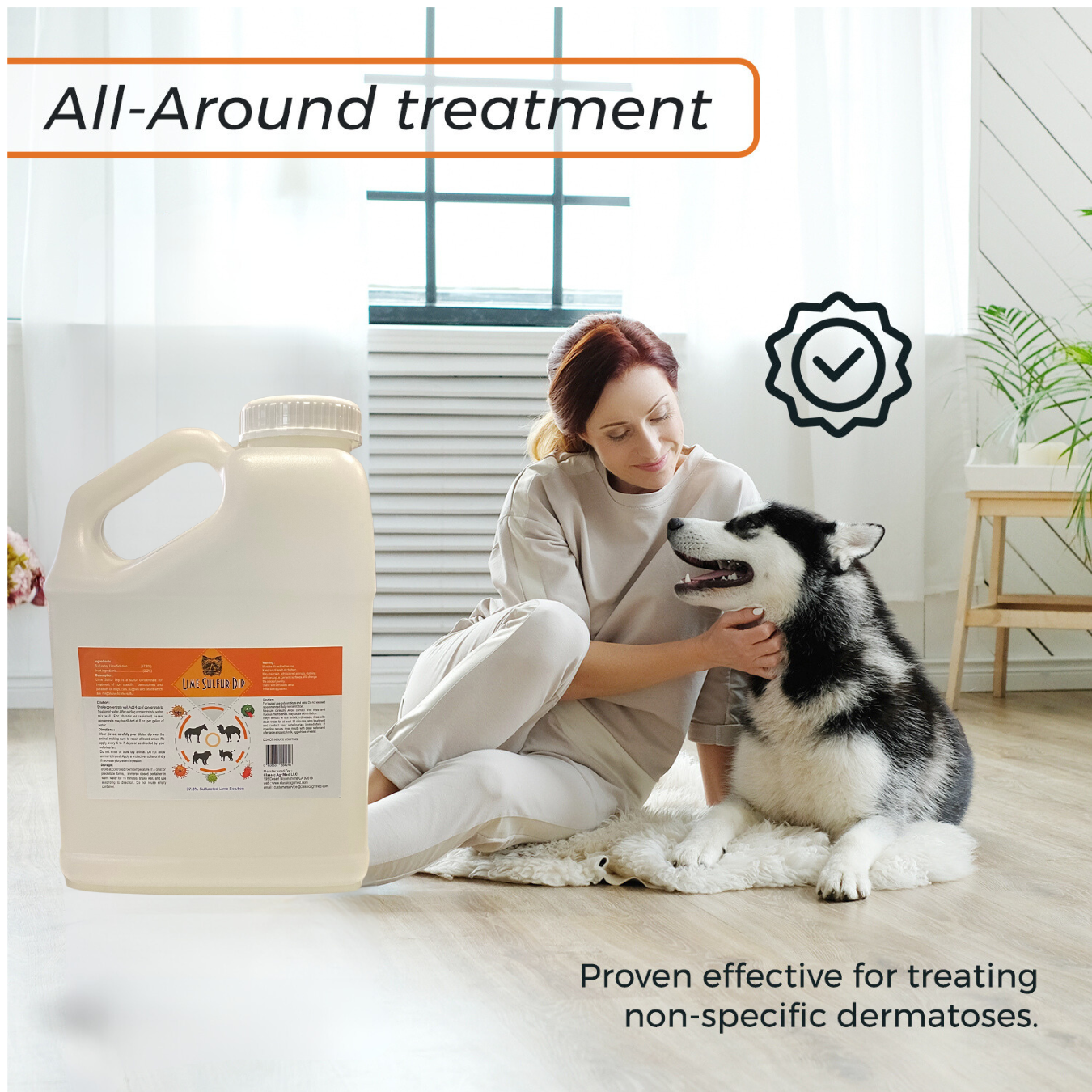 Lime Sulfur Dip & Acid Dog Shampoo: 1 Gal Each