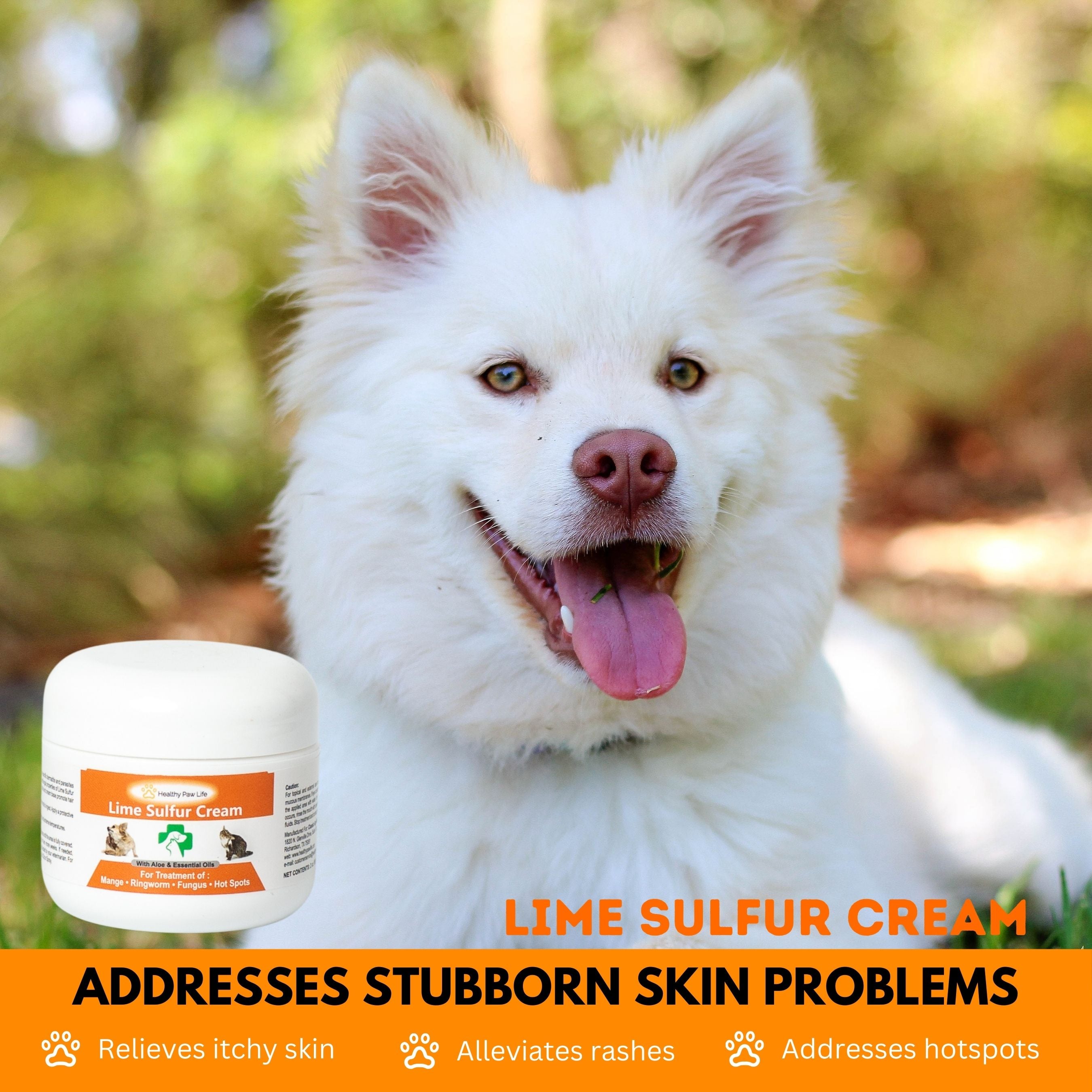 Lime Sulfur Cream for Pet Skin Problems