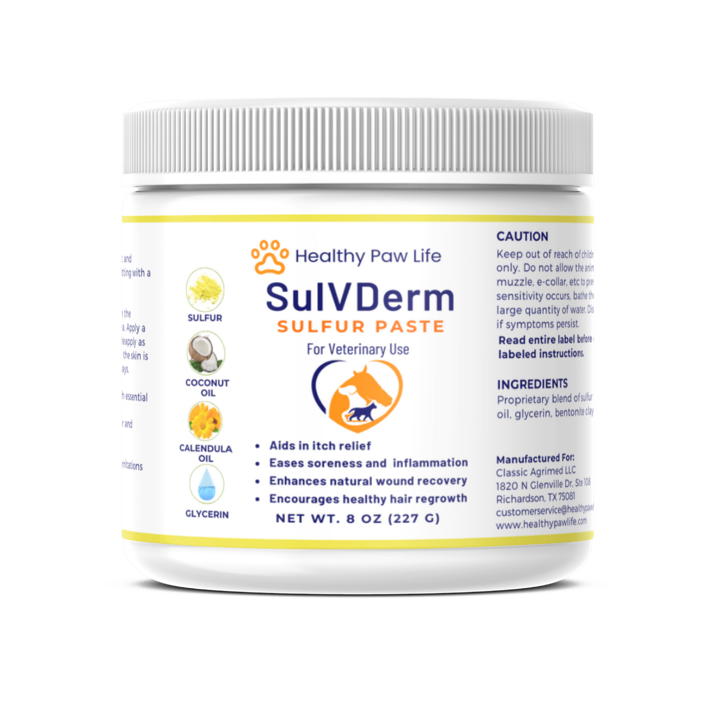 SulVDerm – Advanced Sulfur Paste for Skin Health in Companion Animals