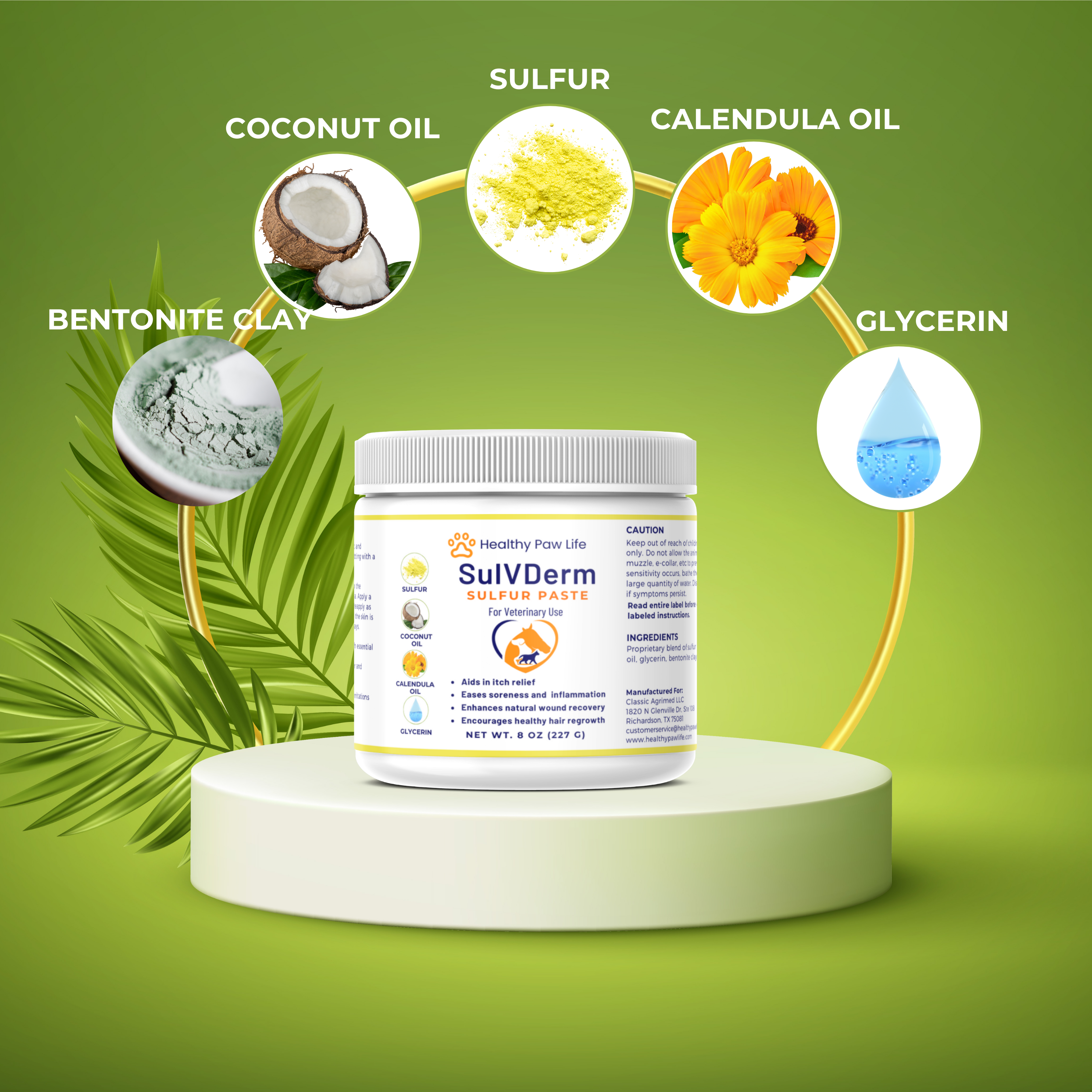 SulVDerm – Advanced Sulfur Paste for Skin Health in Companion Animals