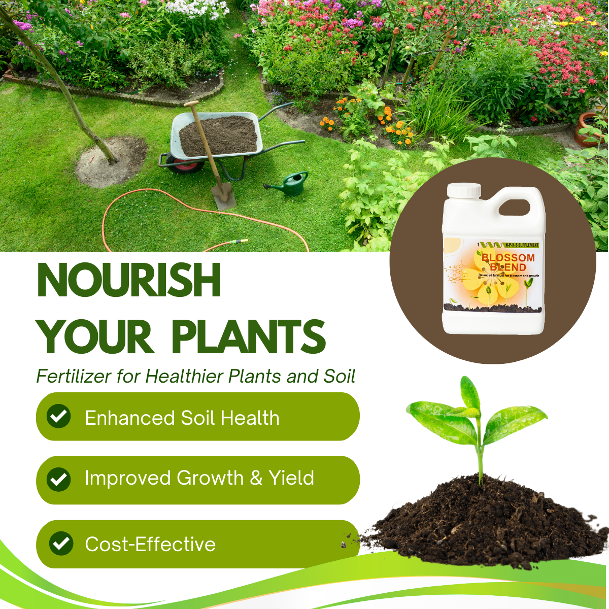 Blossom Blend - Balanced Fertilizer Formula for Blossom and Growth