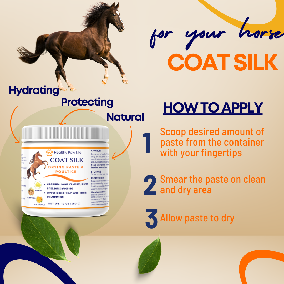 How to Apply - COAT SILK Drying Paste & Poultice for Horses