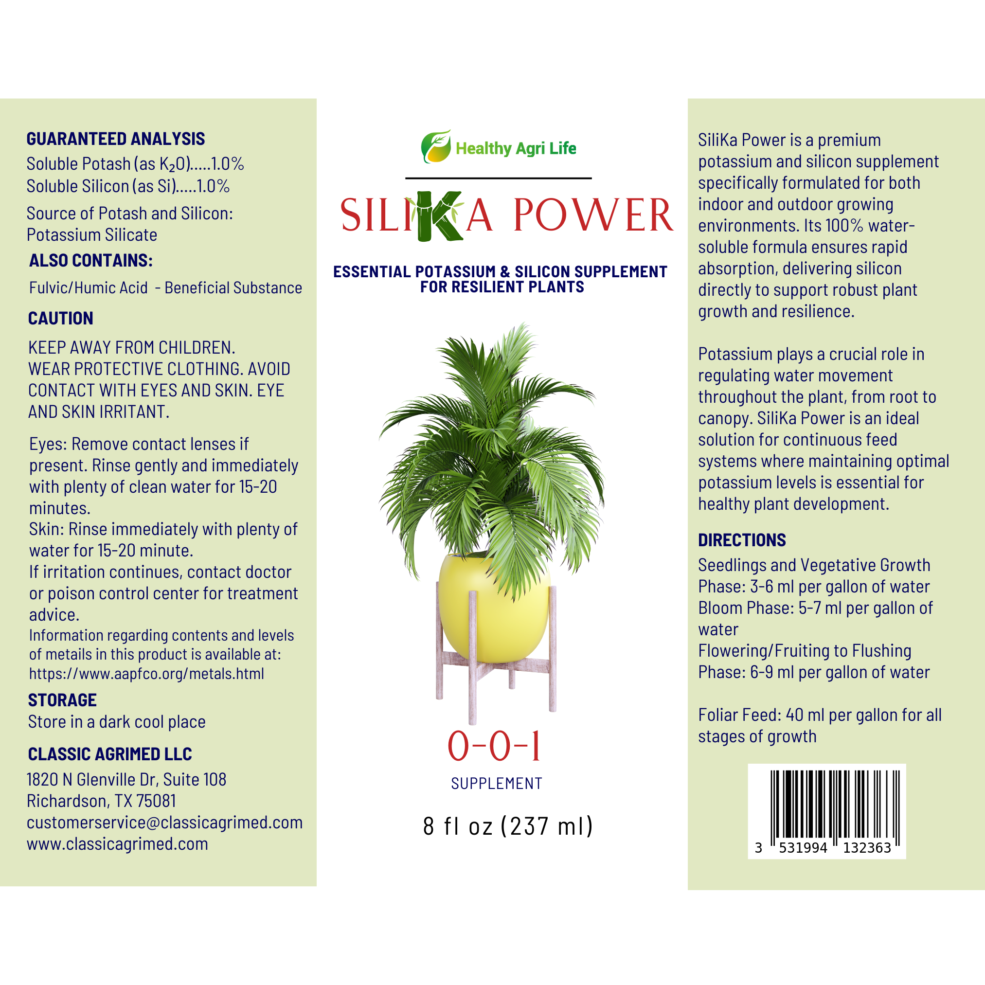 SiliKa Power – Premium Liquid Silica Plant Fertilizer and Supplement
