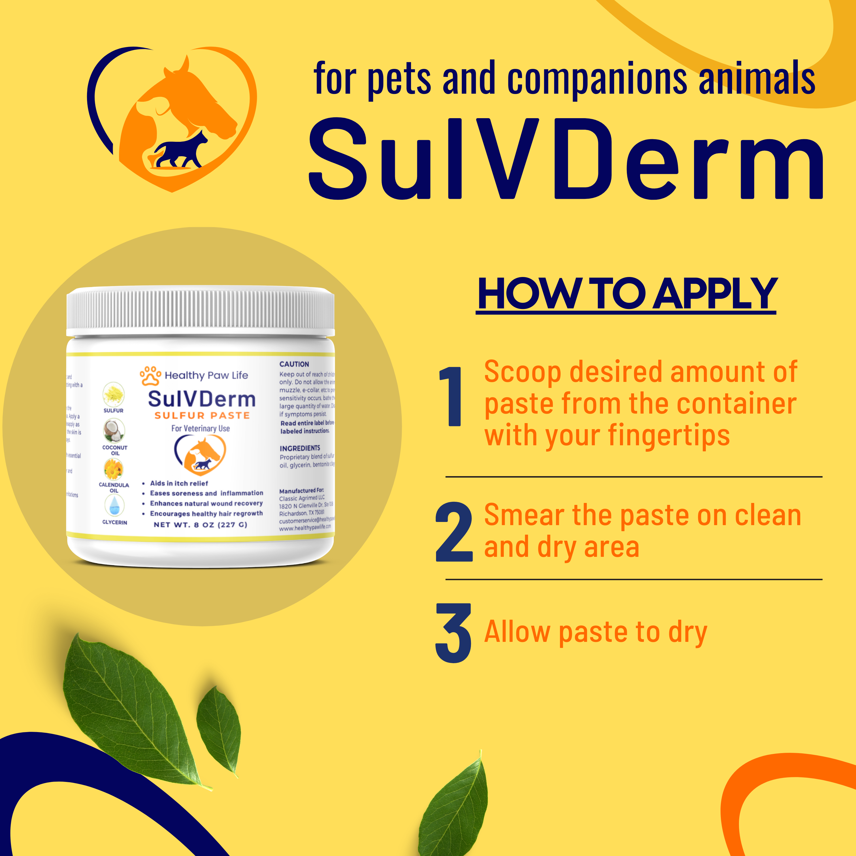 SulVDerm – Advanced Sulfur Paste for Skin Health in Companion Animals