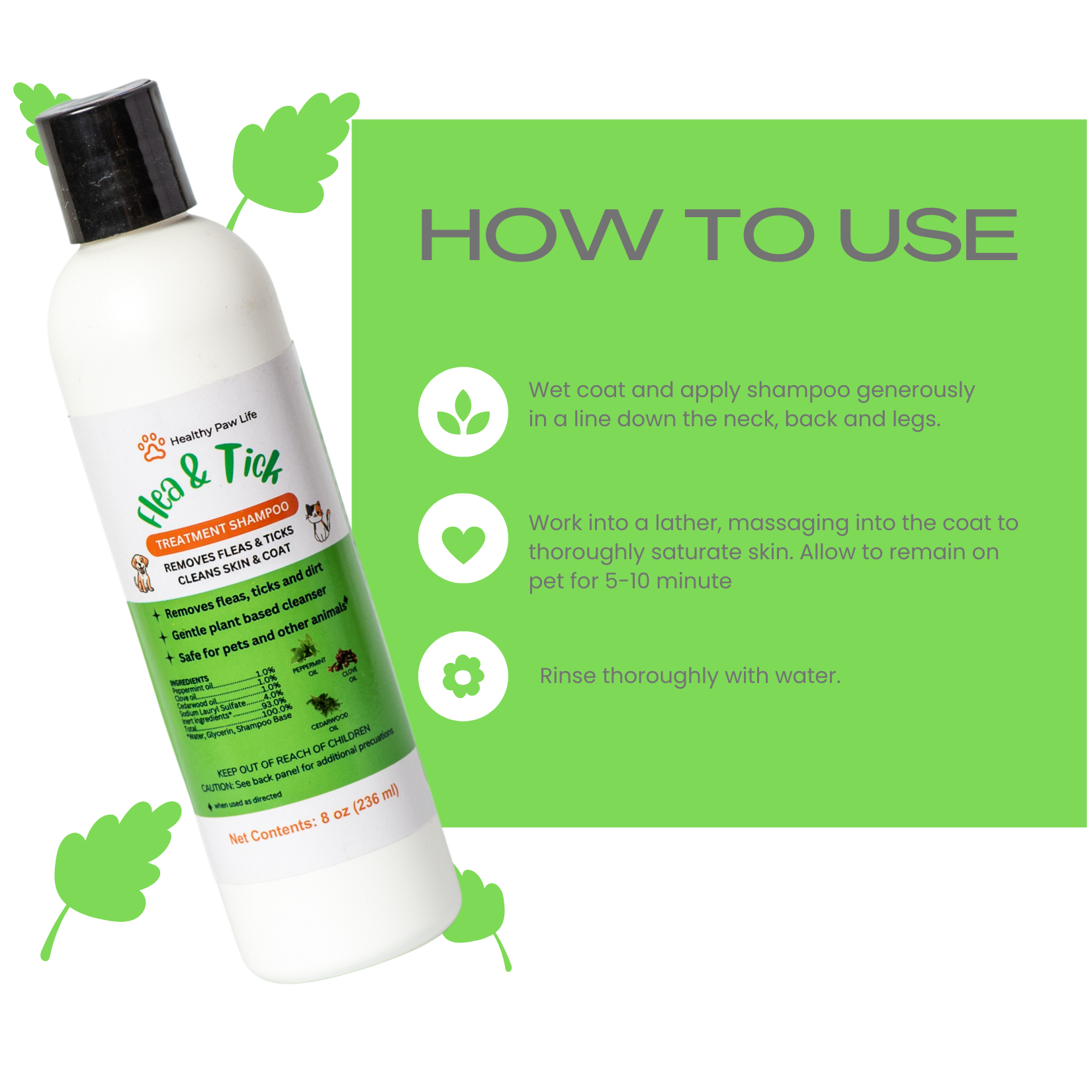Flea and Tick Shampoo for Pets