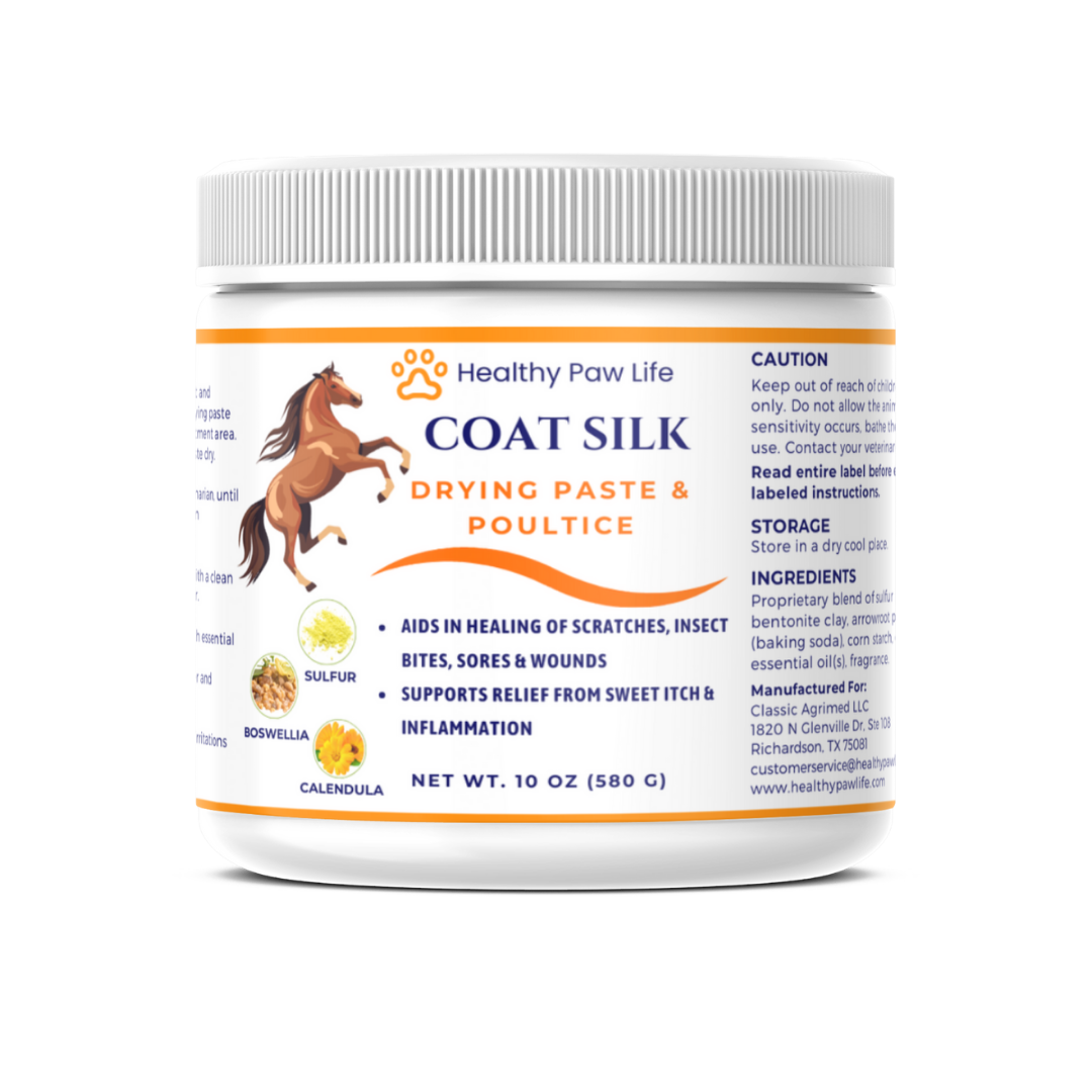 COAT SILK Drying Paste & Poultice for Horses