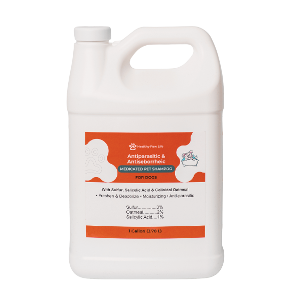 Healthy Paw Life Lime Sulfur Dip and Antiparasitic & Antiseborrheic Sulfur Salicylic Acid Dog Shampoo