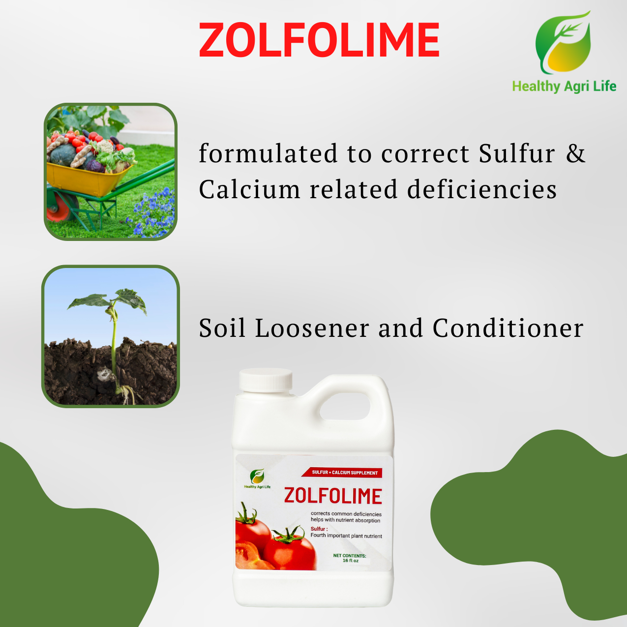 Zolfolime - Sulfur Lawn and Plant Food Liquid
