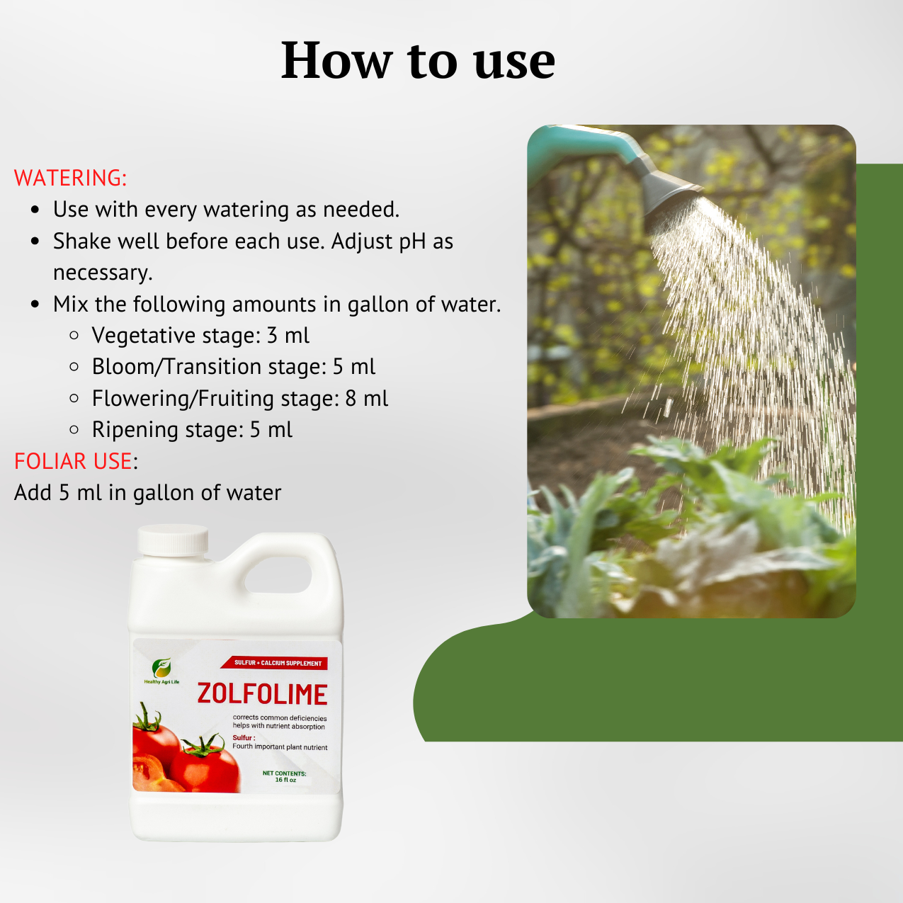 Zolfolime - Sulfur Lawn and Plant Food Liquid