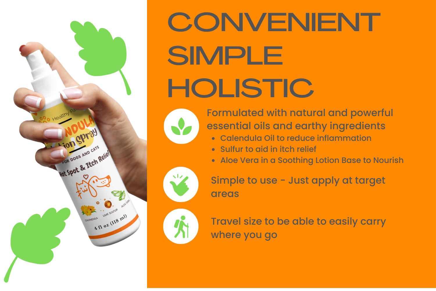 Calendula Lotion Spray for Dogs and Cats by Healthy Paw Life